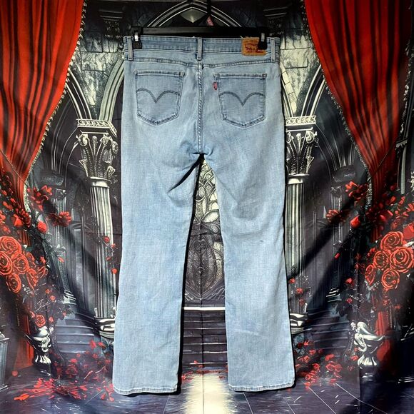 Levi's 715 Bootcut Jeans Womens 30x29 Blue Cotton Denim Light Wash Streetwear - Picture 3 of 6